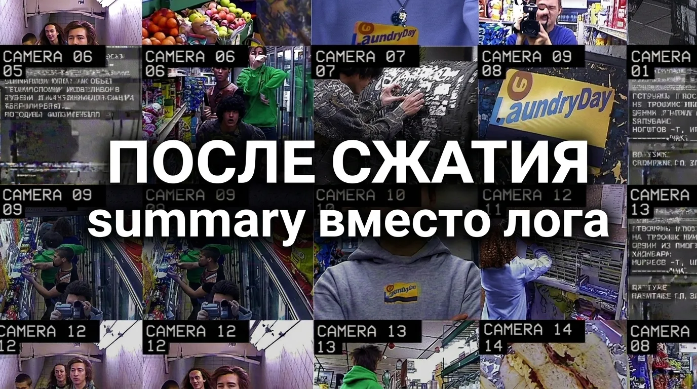 Визуализация: после compaction в Claude Code остаётся summary вместо полного лога разговора