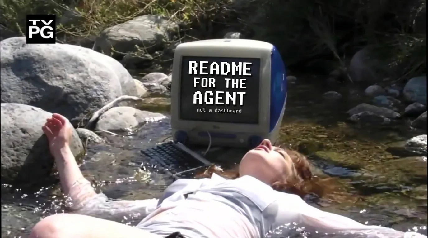 README for the agent — an agent-readable second brain is not a dashboard