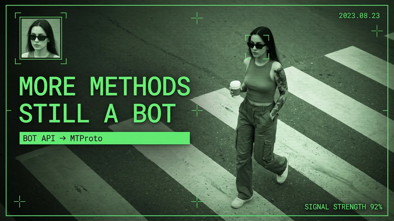 Telegram Bot API versus MTProto cover showing that the Bot API is not the limit