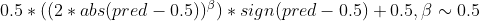 Formula to transform your model predictions